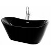 Samostatne stojaca akrylátová vaňa Čierna 170 cm_0