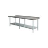 Pracovný stôl nerezový + 1 x RANT 210x70cm_0