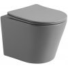 WC misa - MEXEN RICO TOALETNÁ MISKA BEZ RÚČKOV SEDADLO ŠEDÁ MAT_0