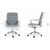 Kancelárska stolička otočná pohodlné Stoličky MarkAdler_7
