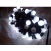 Svetla na Vianočný stromček - Ľahké gule Solid 100 LED biela studená + blesk_0
