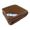 VLNENÁ DEKA 180x200 CAMEL HNEDÁ / TMAVO CAMEL_0