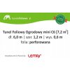 Fóliovník -  Mini fóliový tunel 6x1,2 m, perforovaná fólia_1