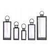 Svietník, lampáš - LANTERNS LANTERNS CANDLESTICKS 5 kusov čierna oceľ_2