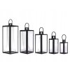 Svietník, lampáš - LANTERNS LANTERNS CANDLESTICKS 5 kusov čierna oceľ_4