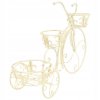 Stojan na kvety bicykel RETRO vintage starožitná BIELA