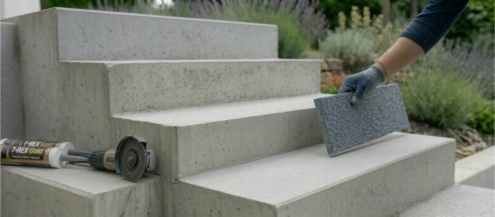 Pokládka kamenného koberce na svislé plochy