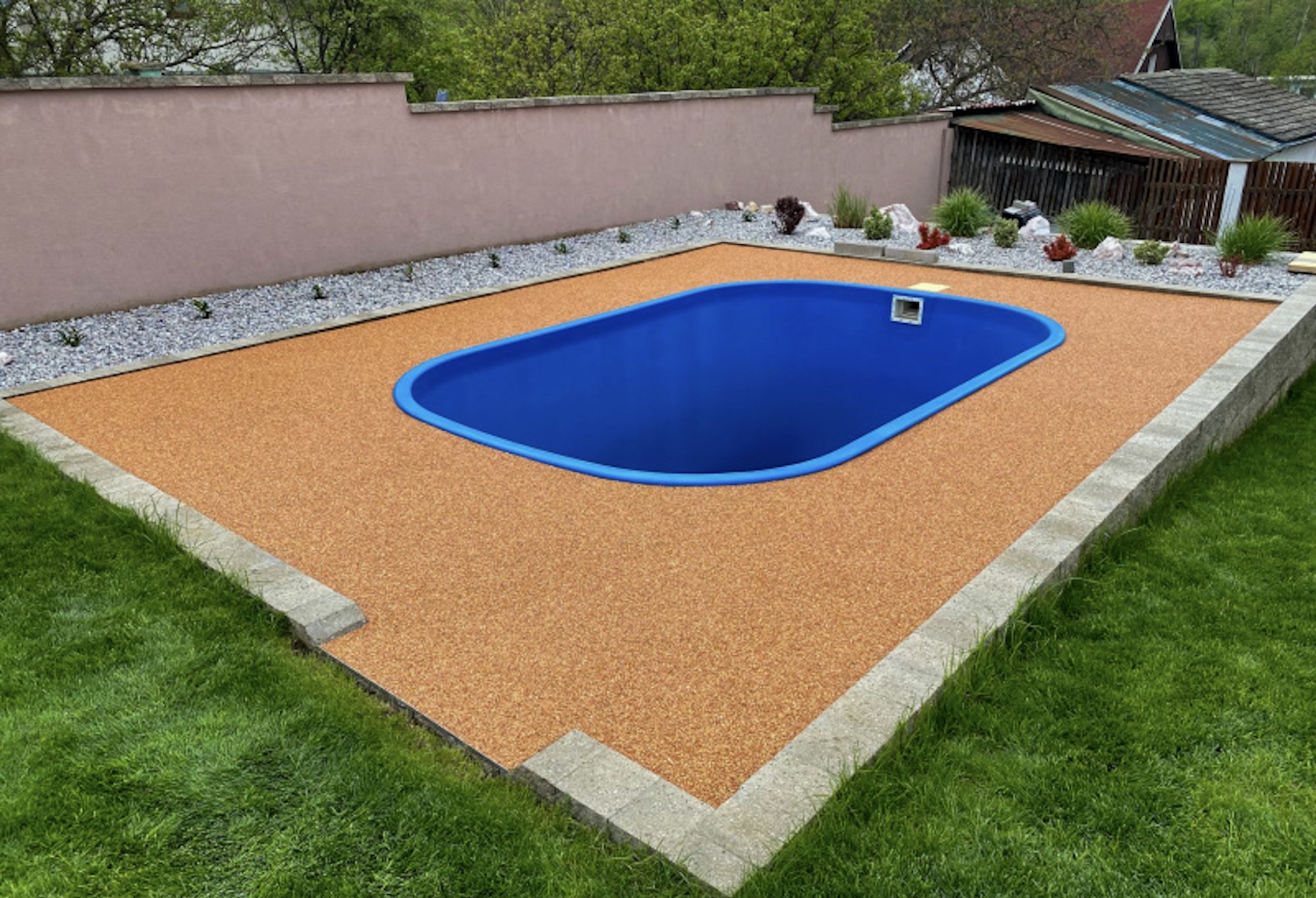 Kamenné koberce - bazény