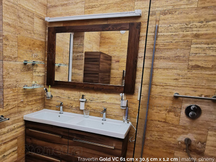 Gold Travertín obklad do kúpeľne