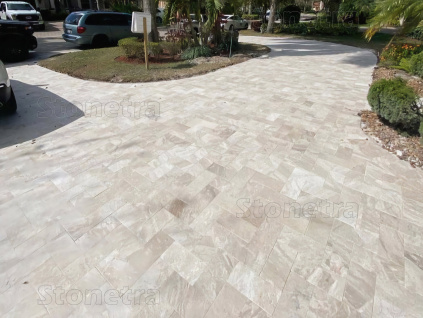 Kamenná dlažba na terasu Mramor Bellezza 30,5x15,2x3 cm