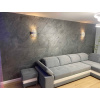 Kamenná dyha Bridlica Silver Shine, obklad steny v obývačke.