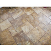 Travertín Gold francúzsky vzor hr. 1,2 cm - sekané hrany