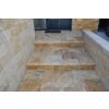 Travertín Gold francúzsky vzor hr. 3 cm - omieľaný