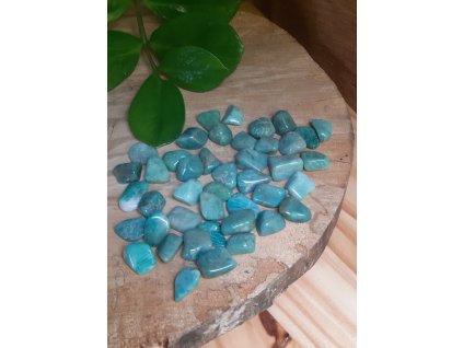 Amazonit tromlovaný kámen S 1,5-2cm 100g