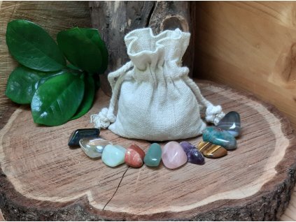 Polodrahokamy v pytlíku-10 oblíbených druhů cca 60g