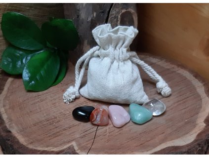 Polodrahokamy v pytrlíku -5 oblíbených druhů cca 50g