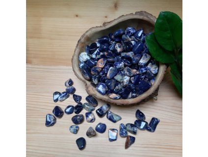 Sodalit tromlovaný kámen Vel. M 2,5cm 100g