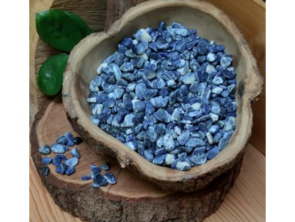 Sodalit tromlovaný kámen Vel. 0,5-1,5 cm 100g