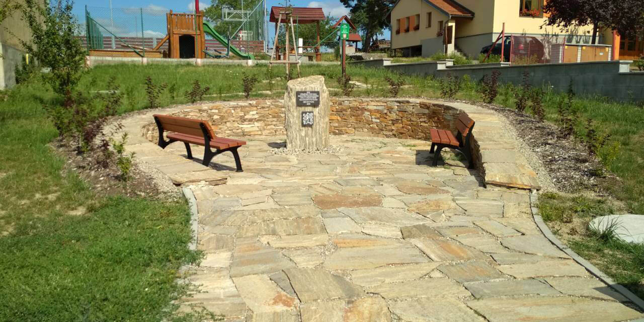 Technický postup – pokládka kamene do štěrku