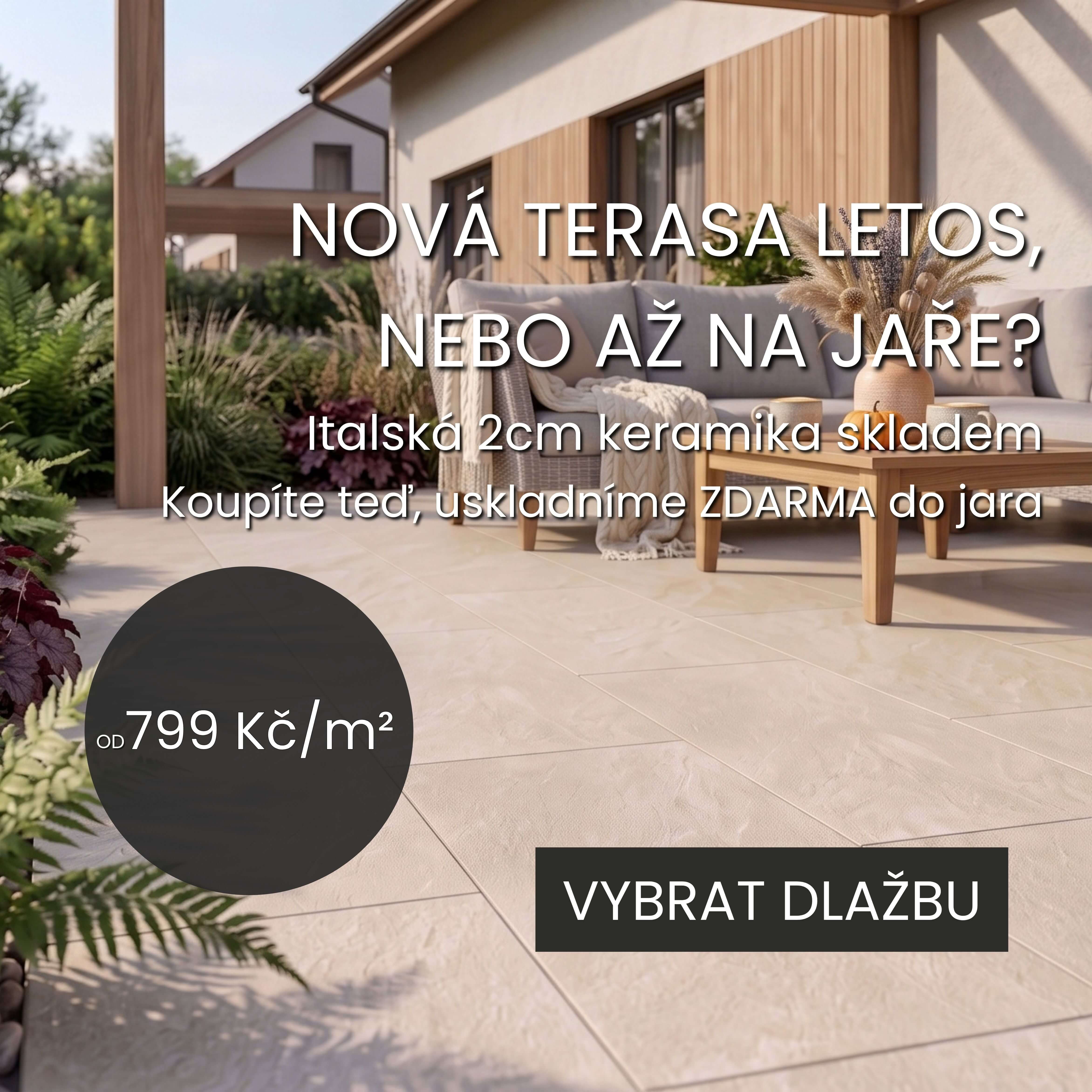 Italské keramické dlažby 2 cm