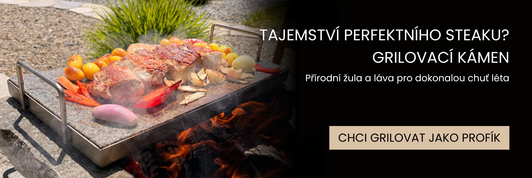 Tajemství perfektního steaku? Grilovací kámen!