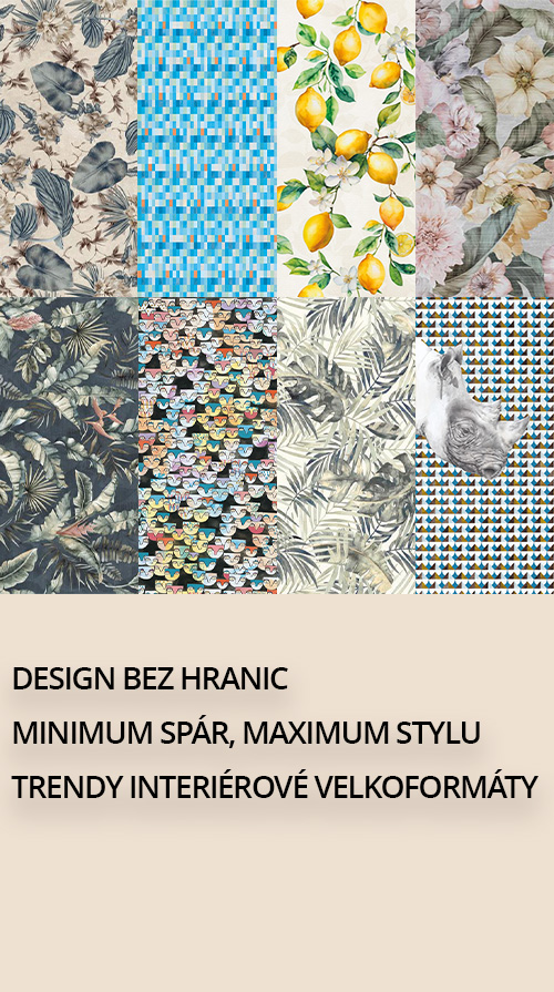 Design bez hranic - velkoformátové keramické dlažby