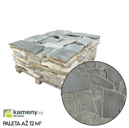 Ikona příjezdová cesta z kamene pojezdová šedá rula