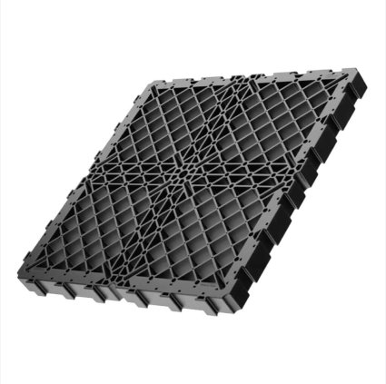 Plastová GRF mříž černá pro zpevnění povrchu a zatravnění.