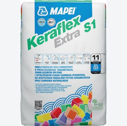 Keraflex Extra S1 - zlepšené cementové lepidlo šedé