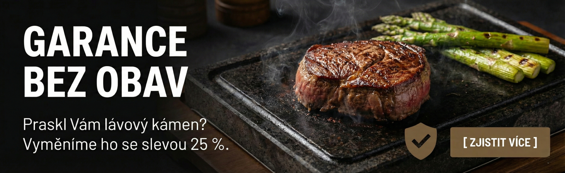 lávový kámen s garancí