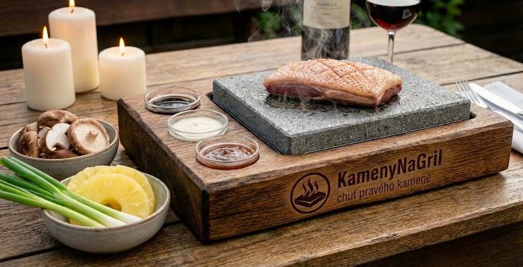 Kachní prso kůží dolů