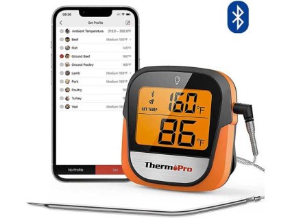 Chytrý teploměr na maso s Bluetooth