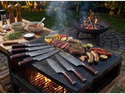 Sada nožů kompozice