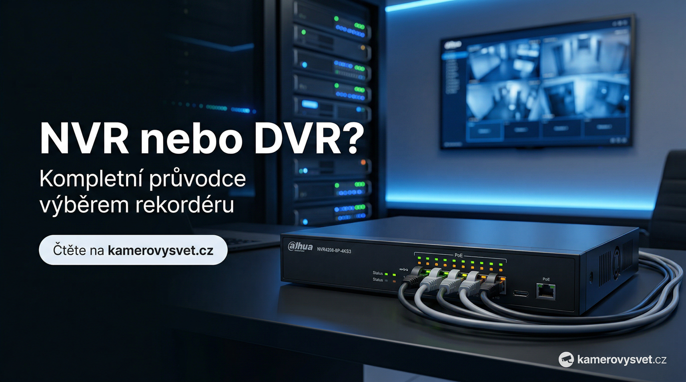 NVR vs. DVR rekordér: Jaký je rozdíl a který vybrat pro váš kamerový systém?
