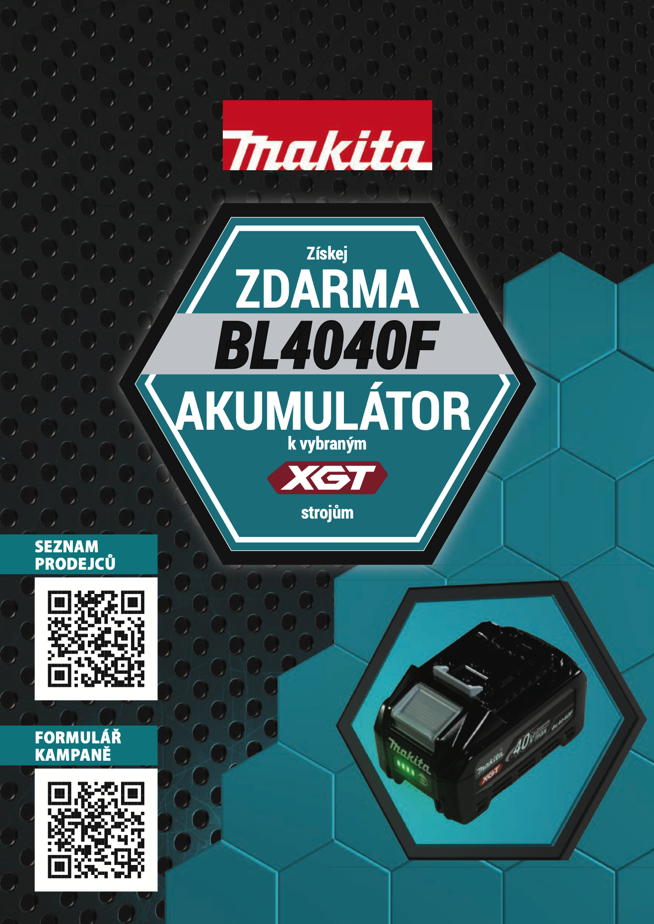 Makita Feel the Energy 2026 – Získejte baterii BL4040F ZDARMA