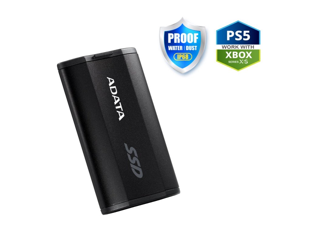 ADATA SD810 1TB SSD / Externí / USB 3.2 Type-C / 2000MB/s Read/Write / černý