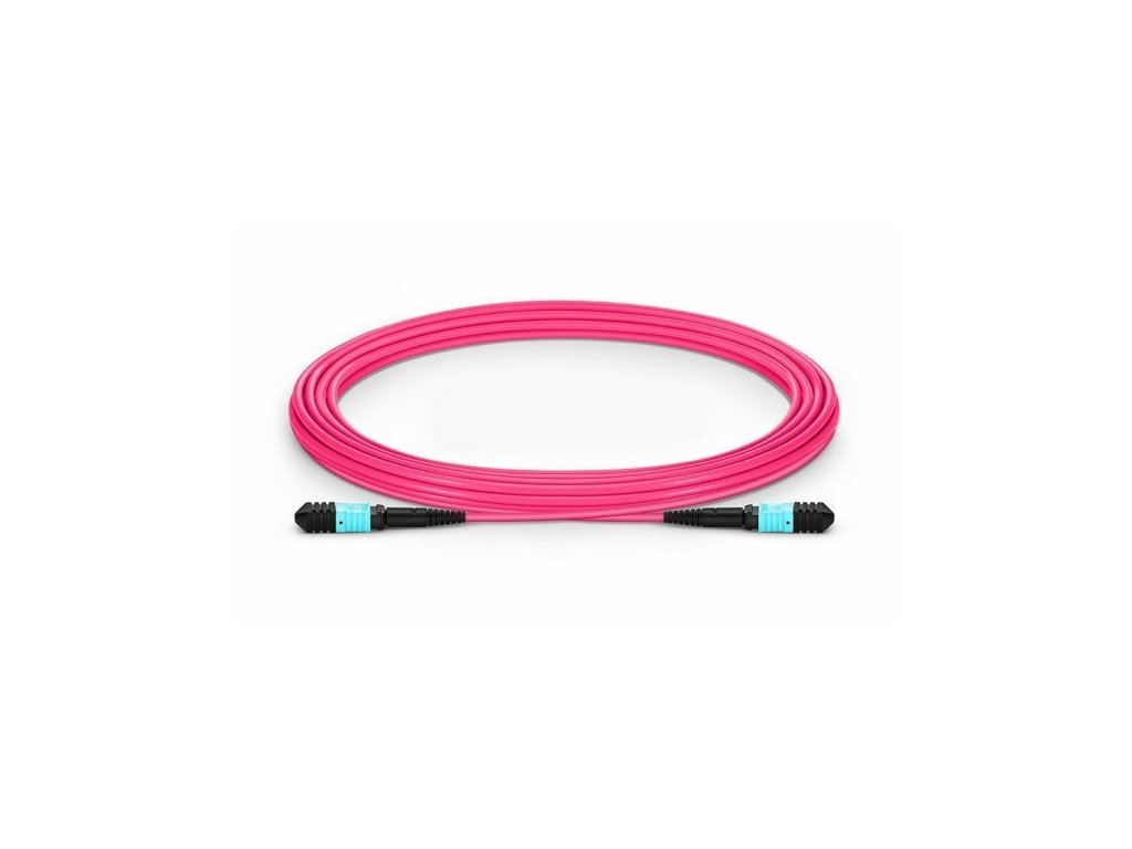 XtendLan FO patch MPO(f)-MPO(f), 5m, OM4, 12/12, kabel kulatý 3mm, křížený (Type B)