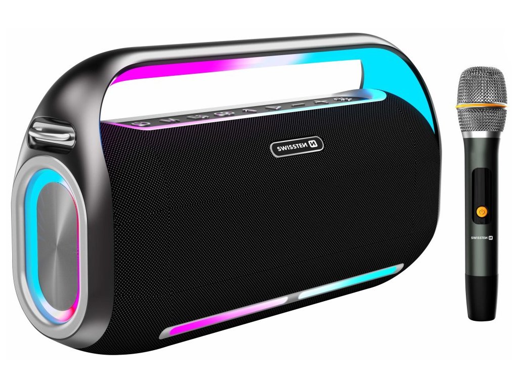 Swissten bluetooth reproduktor harmony 200w černý