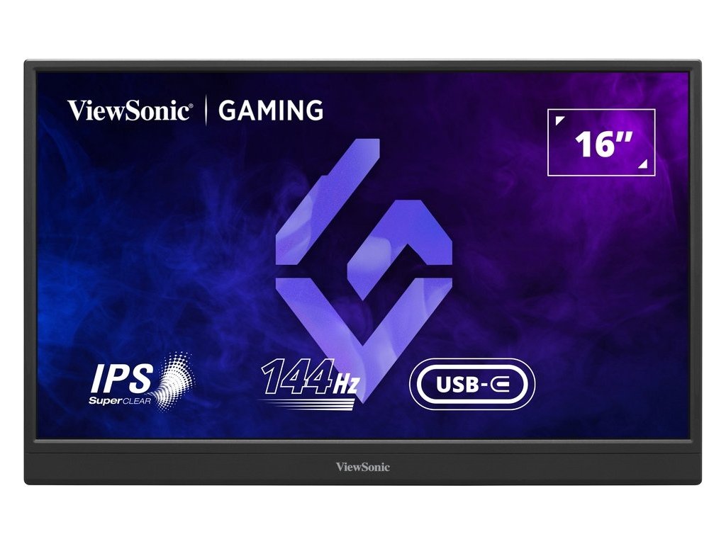 ViewSonic VX1654 /15,6" 16:9 1920 x 1080 SuperClear® IPS, Portable Gaming 144Hz /mini HDMI, 2 USB type C/ speaker