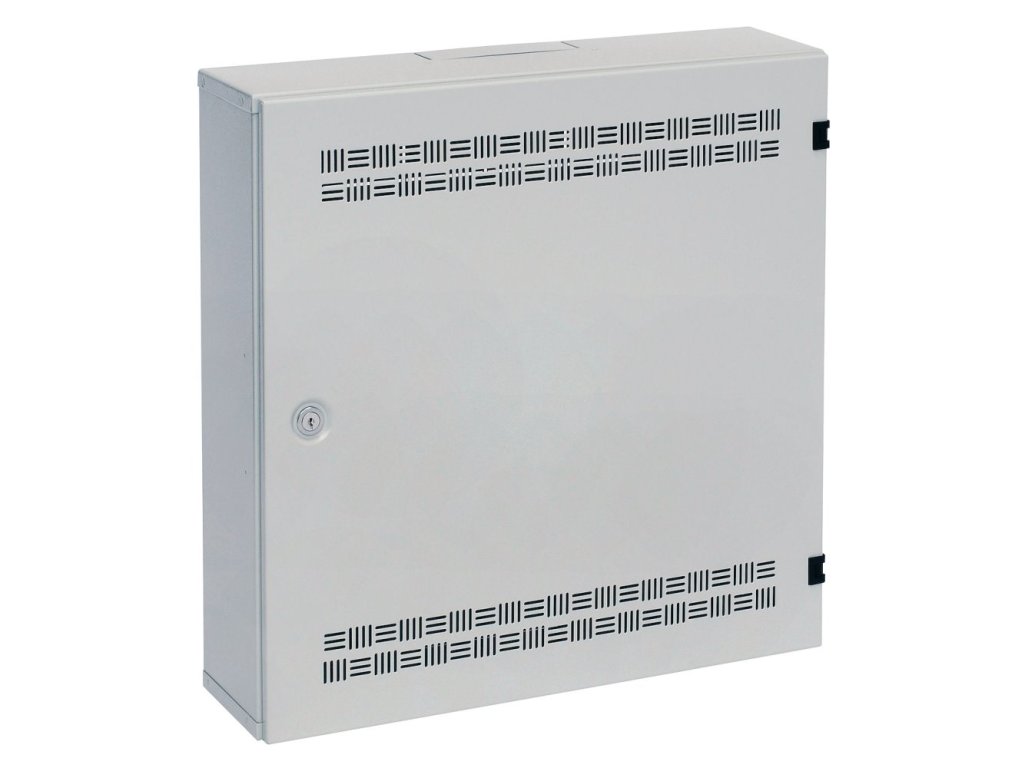 Solarix rozvaděč SOHO LC-18 s lištami 2U, 4U a 11U, 550x550x150mm, šedá RAL 7035