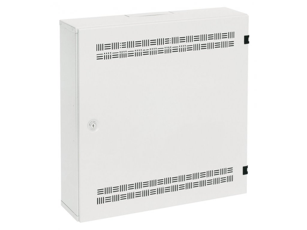 Solarix rozvaděč SOHO LC-18 s lištami 2U, 4U a 11U, 550x550x150mm, bílá RAL 9003