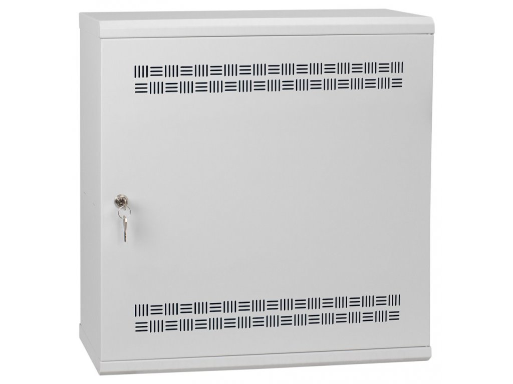 Solarix rozvaděč LC-18 LITE s lištami 3U a 4U, 540x540x180mm, šedý RAL7035