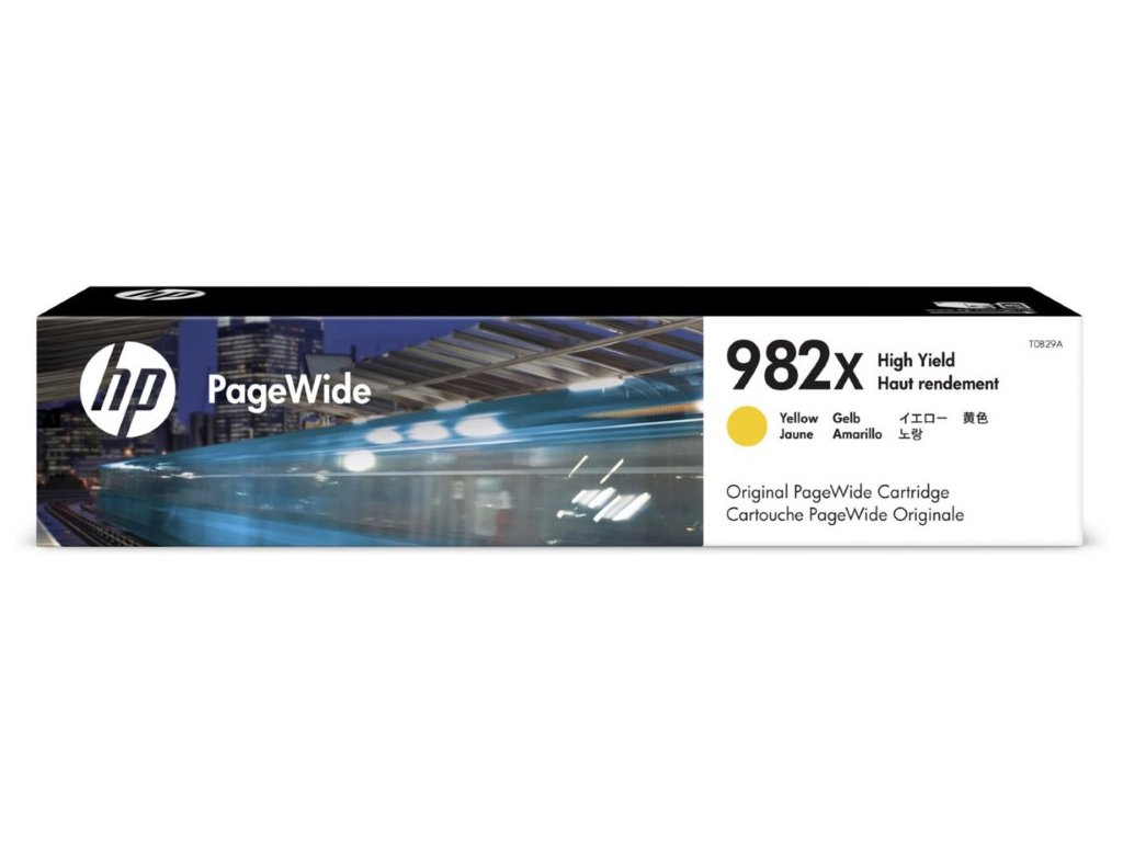 HP originální ink T0B29A, HP 982X, yellow, 16000str., high capacity, HP PageWide Enterprise Color 765, 780, 785
