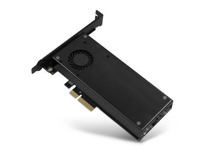 AXAGON slot adaptér do PCIe x4 na M.2 NVMe M-KEY nebo SATA B-KEY vč. chladiče / PCEM2-DC / low-profile