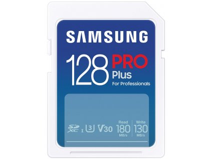 SAMSUNG PRO Plus SDXC 128GB / CL10 UHS-I U3 / V30