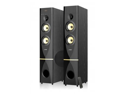 FENDA F&D repro T-88X/ 2.0/ 300W/ černé/ dřevěné/ BT4.2/ FM rádio/ USB/ optický vstup/ dálkové ovládání/ Karaoke