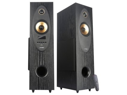 FENDA F&D repro T-35X/ 2.0/ 80W/ černé/ dřevěné/ BT5.0/ Optický vstup/ FM rádio/ USB/ dálkové ovládání/ Karaoke