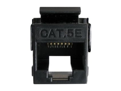 DATACOM Keystone RJ45 UTP CAT5E (DUAL) SLIM černý