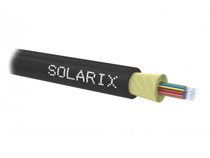 Solarix optický kabel DROP1000 24vl 9/125 4,0mm LS0H Eca černý - 1m SXKO-DROP-24-OS-LS0H