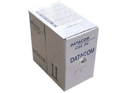 DATACOM Kabel UTP drát c6 LS0H 305m, šedý, box